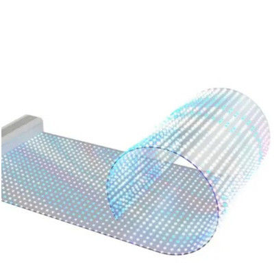 Полноцветный прозрачный светодиодный дисплей, смотрите через прозрачное стекло