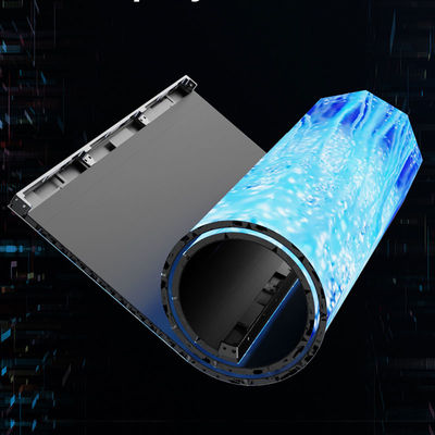 Гибкий экран на полу складной P1.5 P2.6 P3.91 GOB Roll Up Folding LED Display